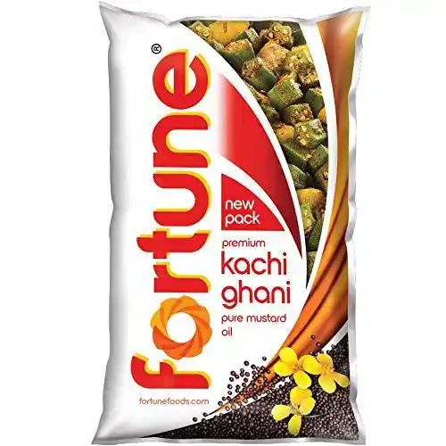 Fortune Kachi Ghani Mustard Oil Pouch 1 L