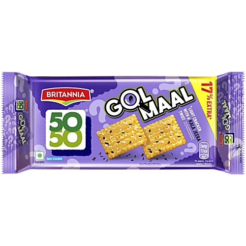 Britannia 50-50 Gol Maal Cracker, 200 g